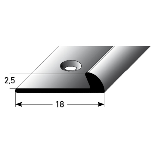Auer Lino-Einfaß 2,5 mm 270 cm Alu gold gebohrt SB 667667